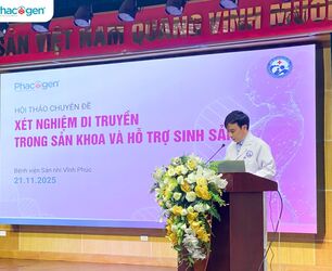 Phacogen tạo dấu ấn tại Hội thảo Xét nghiệm Di truyền trong Sản khoa & Hỗ trợ Sinh sản – Bệnh viện Sản Nhi Vĩnh Phúc