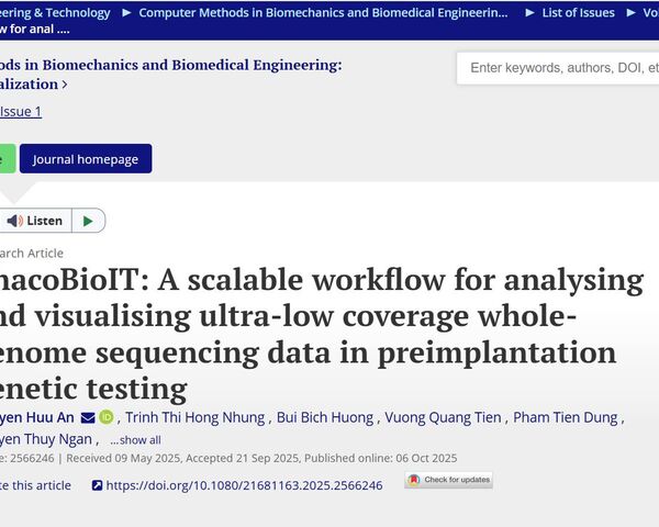 Chúc mừng đội ngũ nghiên cứu Phacogen với bước đột phá công nghệ tiên tiến trong xét nghiệm di truyền tiền làm tổ (PGT-A)