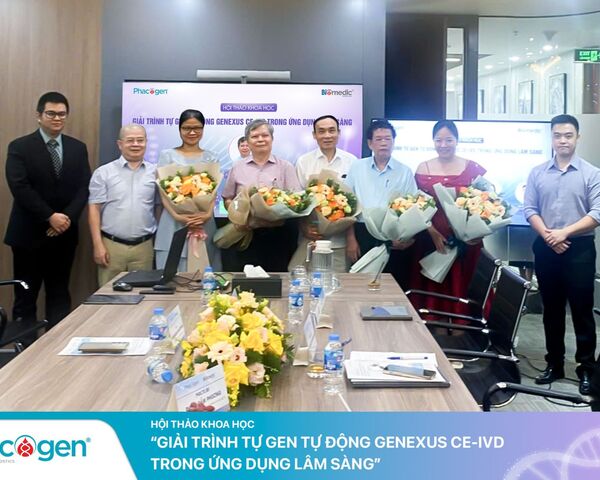 Chúc mừng Hội thảo Khoa học “Giải trình tự gen tự động Genexus CE-IVD trong ứng dụng lâm sàng” diễn ra thành công tốt đẹp