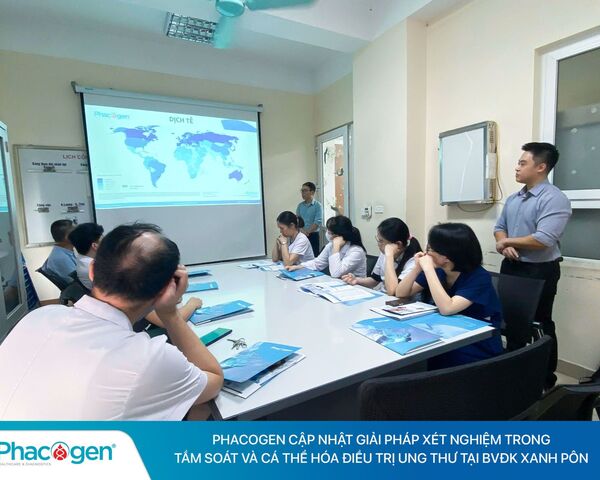 Phacogen cập nhật giải pháp xét nghiệm gen eColon và Genexus tại Bệnh viện Đa khoa Xanh Pôn