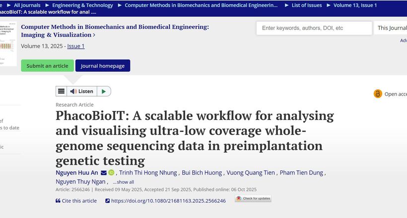Chúc mừng đội ngũ nghiên cứu Phacogen với bước đột phá công nghệ tiên tiến trong xét nghiệm di truyền tiền làm tổ (PGT-A)